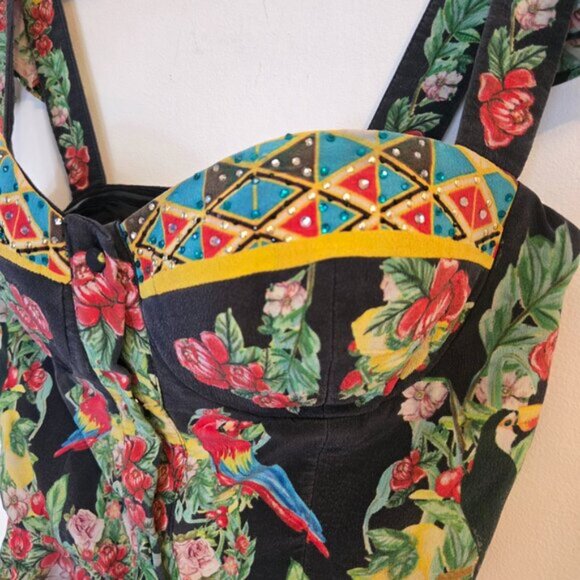 Camilla Toucan play bustier top with frill Size Small b72E - Picture 5 of 10